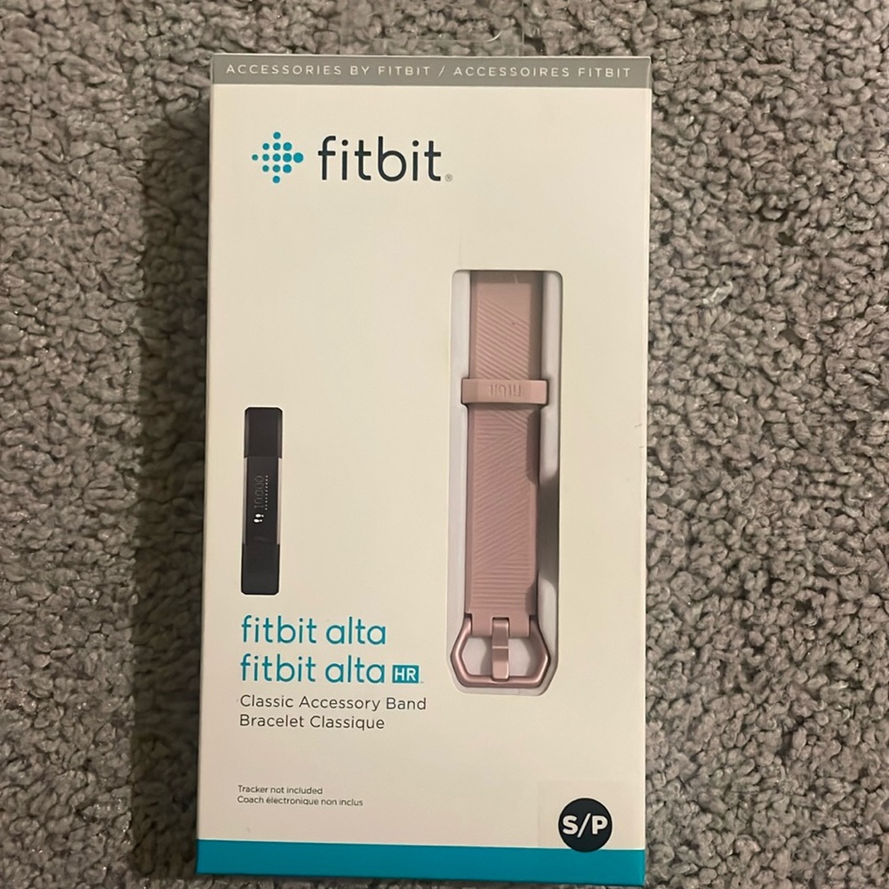 Fitbit Alta (light pink) - never used (Size small)